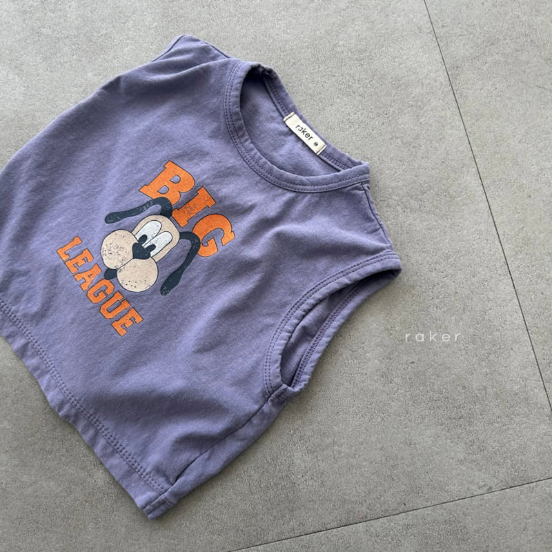 Raker - Korean Children Fashion - #minifashionista - Big League Dog Sleeveless Tee - 3