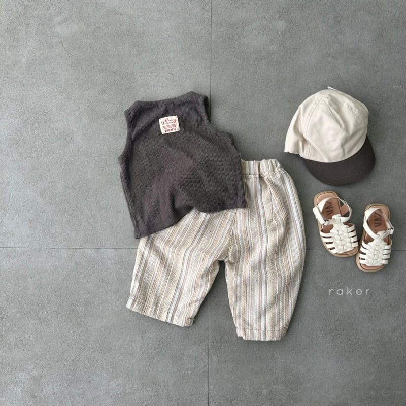 Raker - Korean Children Fashion - #minifashionista - Seersucker Pants Multi - 5