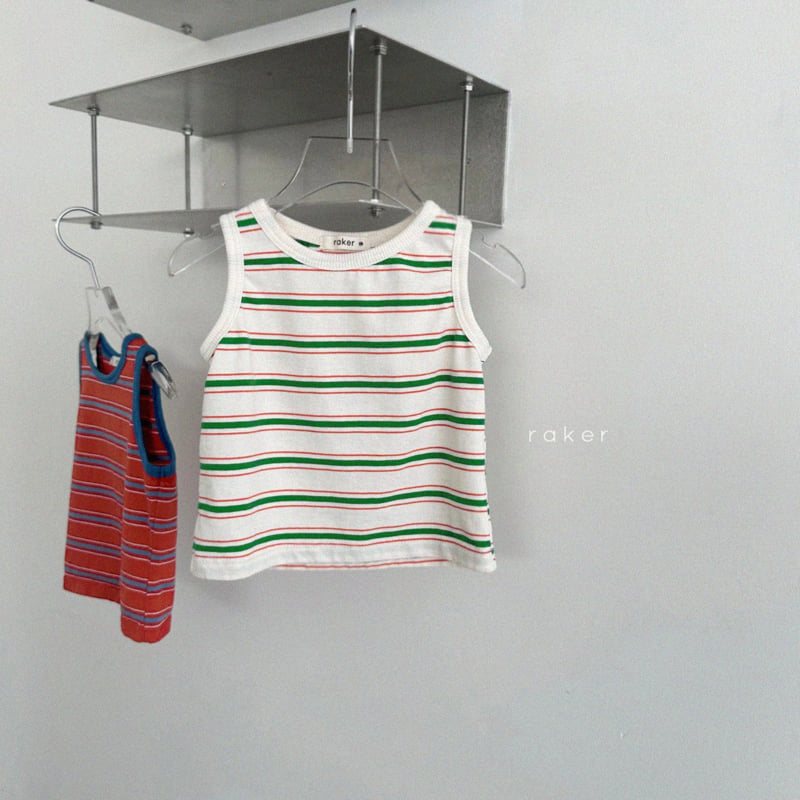 Raker - Korean Children Fashion - #minifashionista - Jay Striped Sleeveless - 2