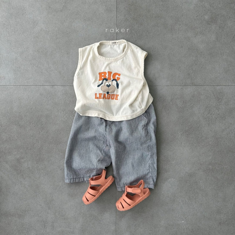 Raker - Korean Children Fashion - #todddlerfashion - Big League Dog Sleeveless Tee - 5