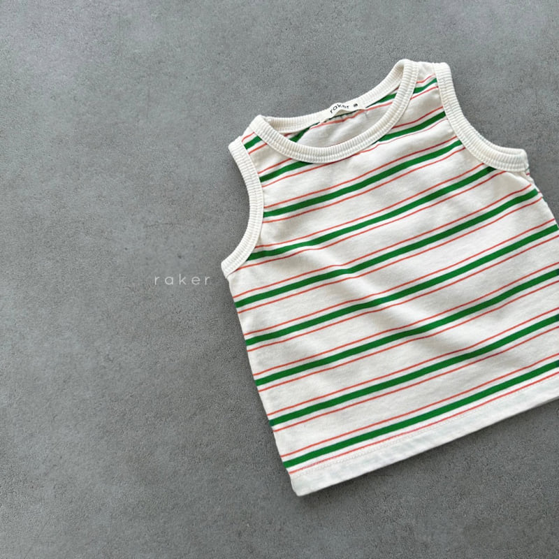 Raker - Korean Children Fashion - #prettylittlegirls - Jay Striped Sleeveless - 4