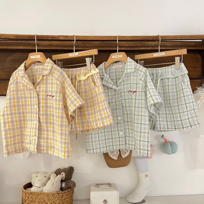Raleelounge - Korean Children Fashion - #kidsshorts - Y Check Pants - 3