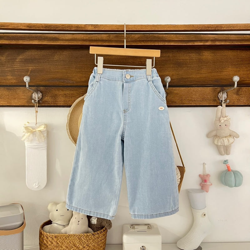 Raleelounge - Korean Children Fashion - #kidzfashiontrend - Button Stretch Denim Pants