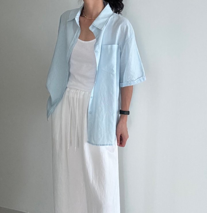 Ripple - Korean Women Fashion - #momslook - Rouje Pocket Shirt