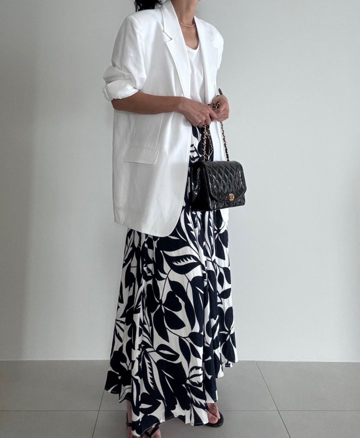 Ripple - Korean Women Fashion - #momslook - Leaf Linen Skirt - 3