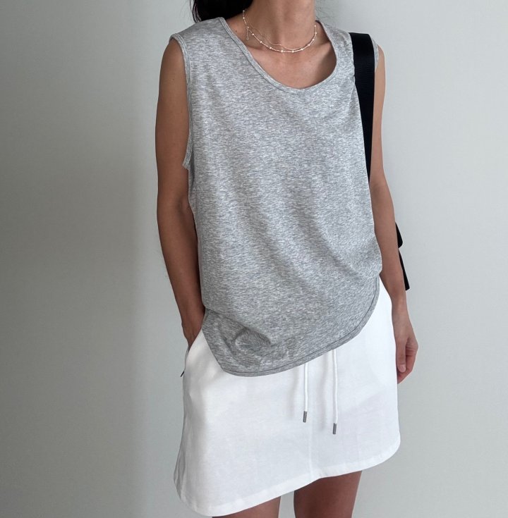 Ripple - Korean Women Fashion - #shopsmall - Silket Boxy Sleeveless - 3
