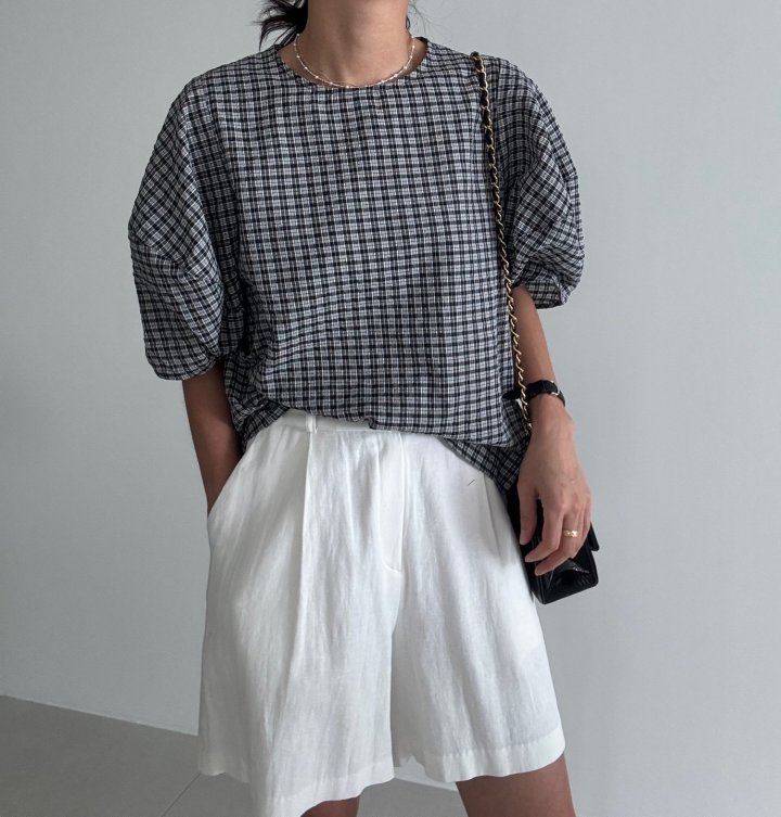 Ripple - Korean Women Fashion - #womensfashion - Check Blouse - 2