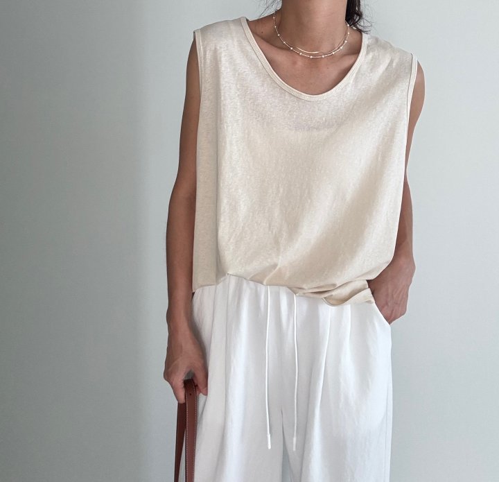 Ripple - Korean Women Fashion - #womensfashion - Silket Boxy Sleeveless - 7
