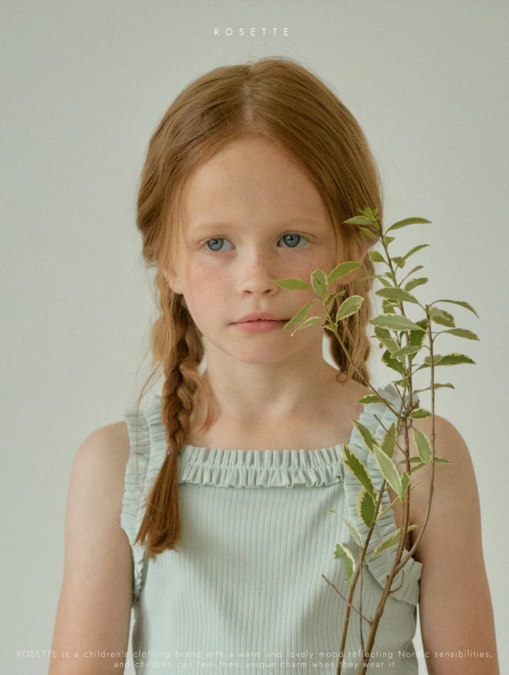 Rosette - Korean Children Fashion - #childrensboutique - Whipping Sleeveless Tee