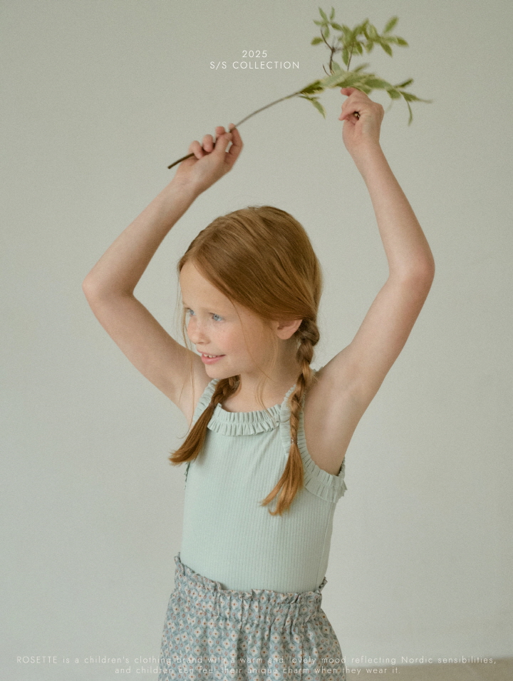 Rosette - Korean Children Fashion - #discoveringself - Whipping Sleeveless Tee - 3