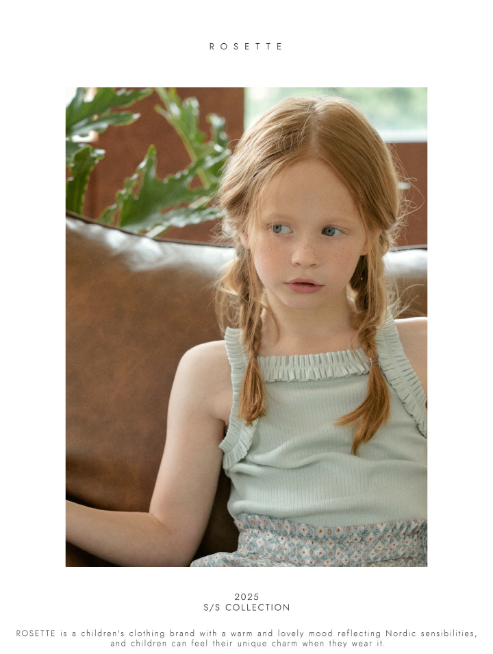 Rosette - Korean Children Fashion - #kidsshorts - Whipping Sleeveless Tee - 5