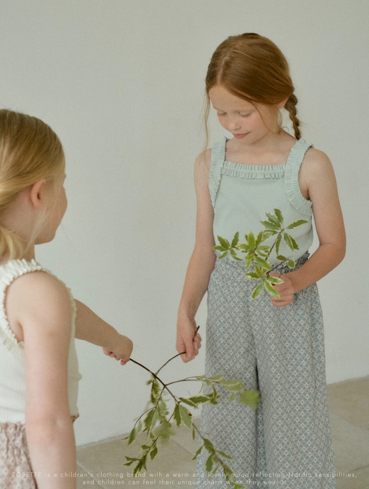 Rosette - Korean Children Fashion - #kidzfashiontrend - Whipping Sleeveless Tee - 7