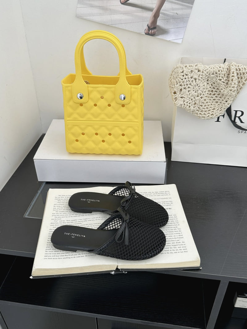 Runa Martin - Korean Women Fashion - #momslook - Ribbon Mesh See-Through Sandals - 3