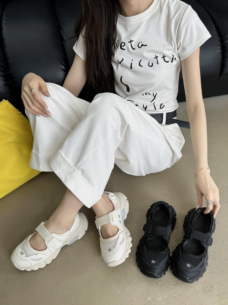 Runa Martin - Korean Women Fashion - #momslook - Mesh Sandal Mary Jane Velcro Sneakers - 11