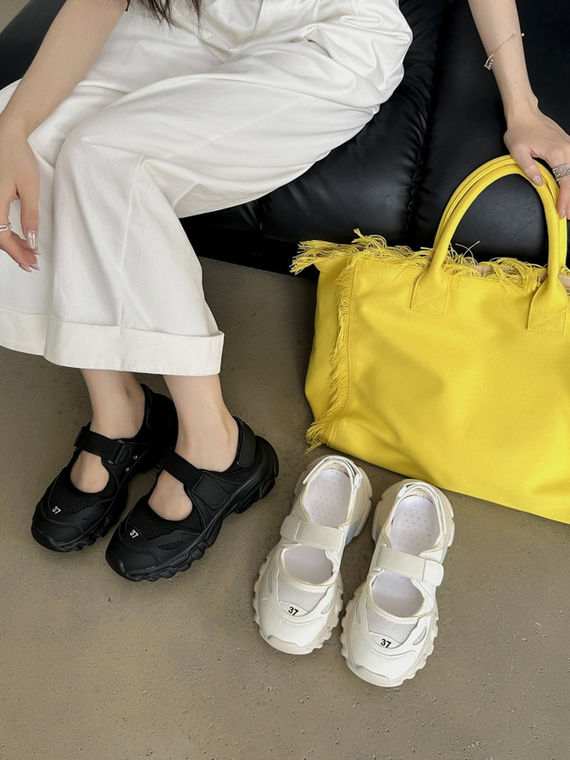 Runa Martin - Korean Women Fashion - #momslook - Mesh Sandal Mary Jane Velcro Sneakers - 8