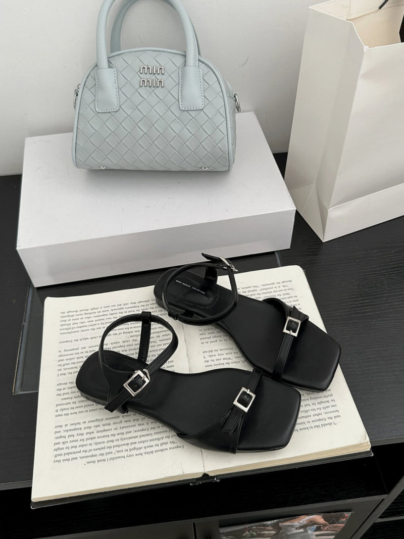 Runa Martin - Korean Women Fashion - #momslook - Square Buckle Strap Sandals - 3