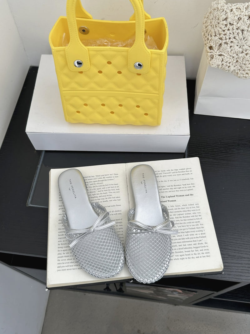 Runa Martin - Korean Women Fashion - #womensfashion - Ribbon Mesh See-Through Sandals - 8