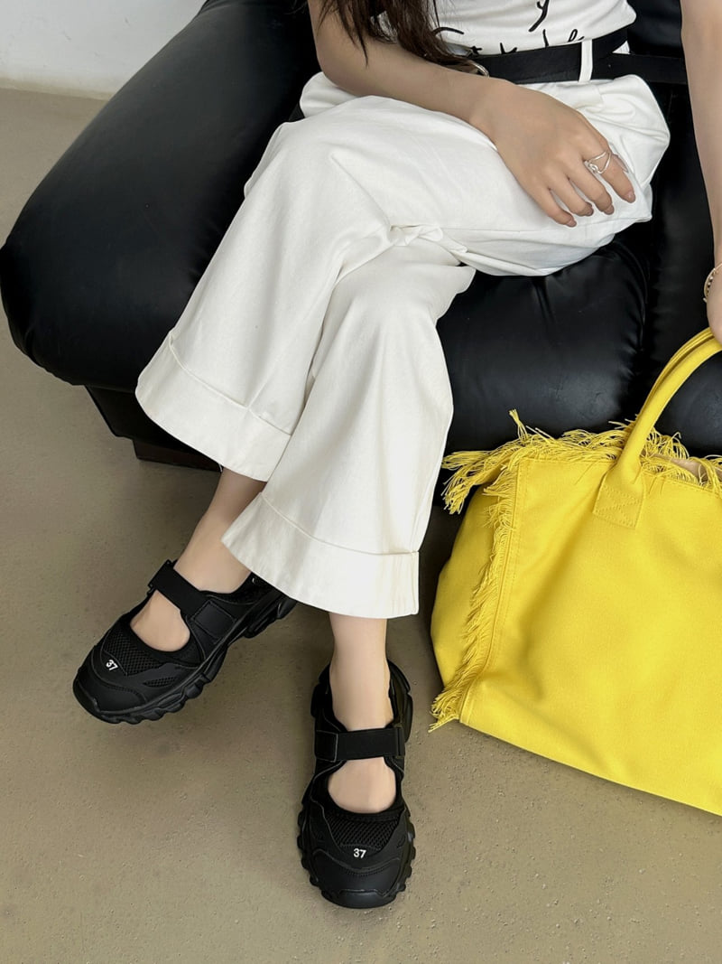 Runa Martin - Korean Women Fashion - #womensfashion - Mesh Sandal Mary Jane Velcro Sneakers - 9