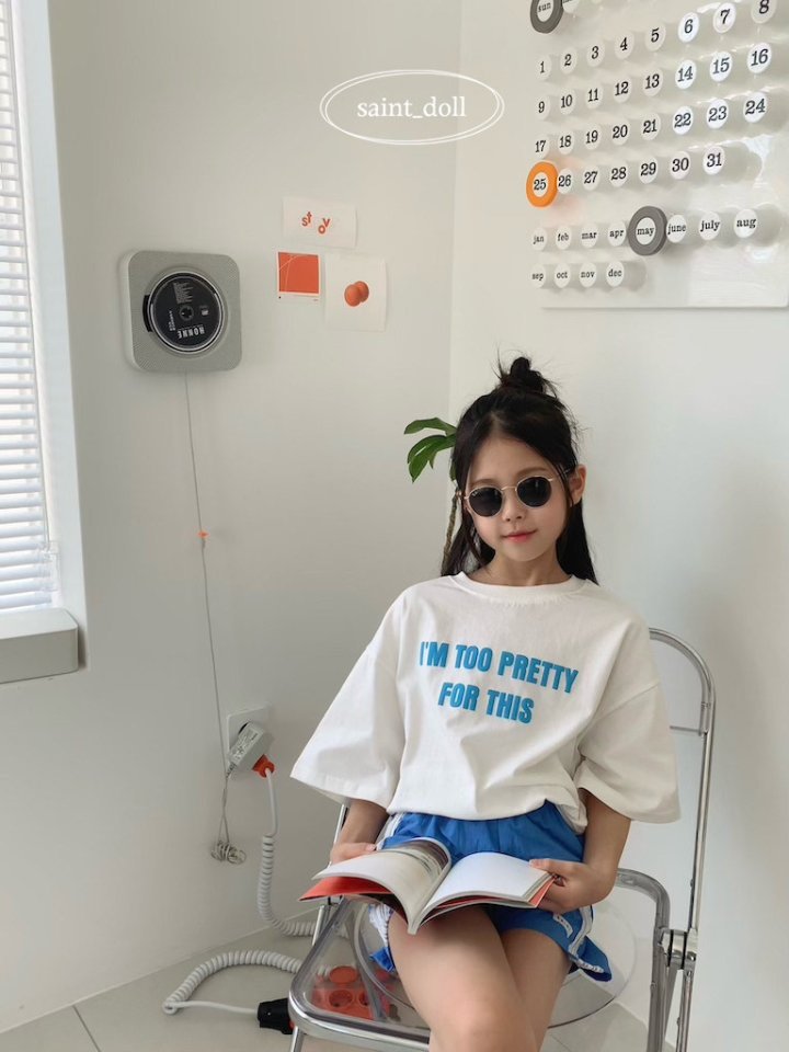 Saint Doll - Korean Children Fashion - #childofig - Simple Lettering Tee - 8