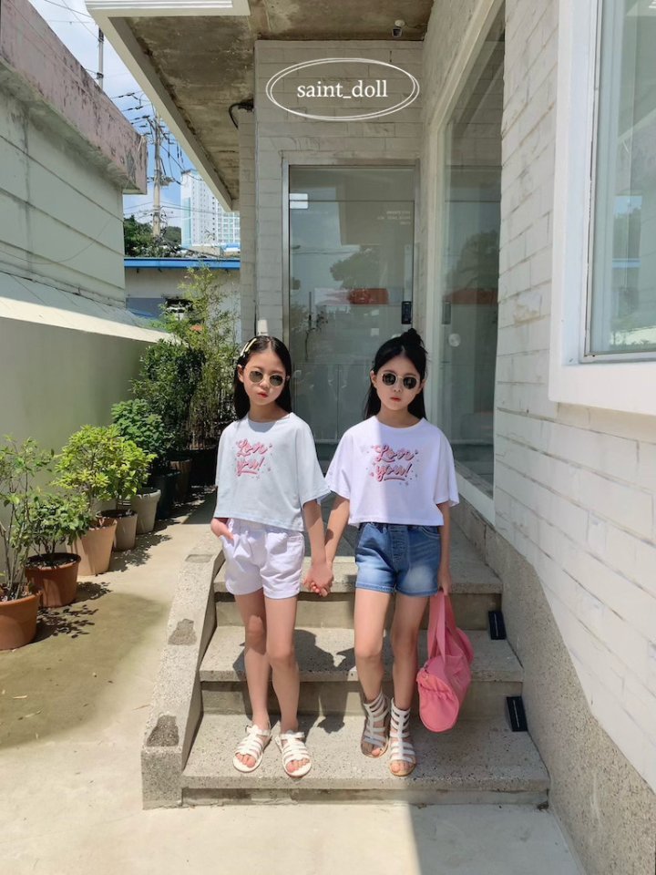 Saint Doll - Korean Children Fashion - #prettylittlegirls - Love You Crop Tee - 4