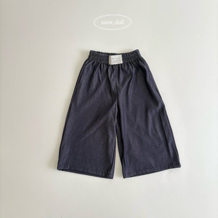 Saint Doll - Korean Children Fashion - #childofig - Soft Denim Wide Pants - 3