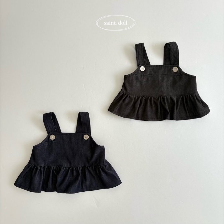 Saint Doll - Korean Children Fashion - #childofig - Denim Frill Top