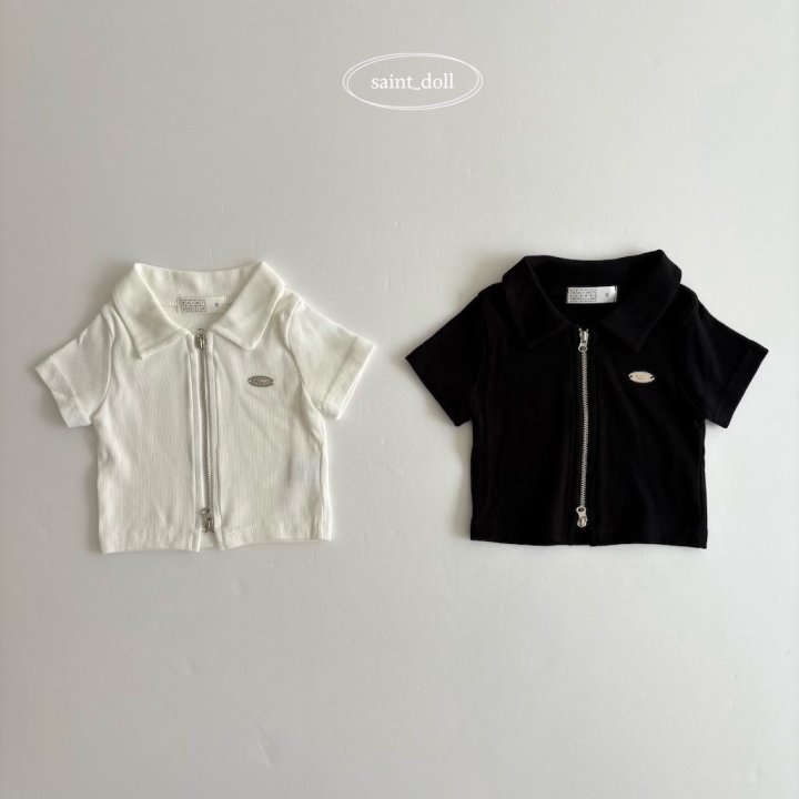 Saint Doll - Korean Children Fashion - #discoveringself - Clip Short Zip-up Jacket