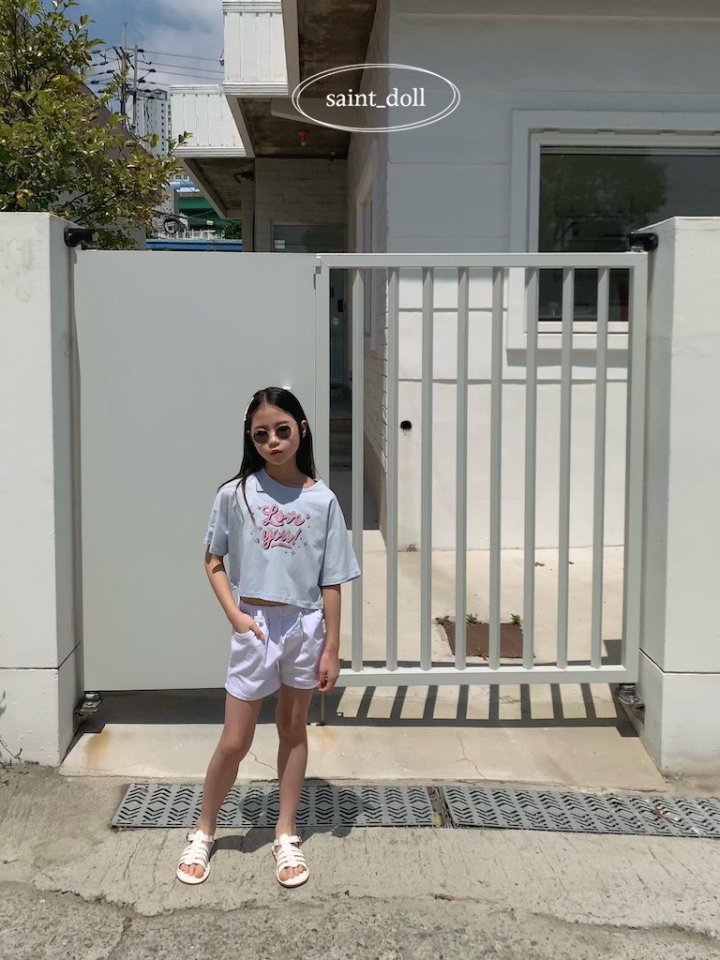 Saint Doll - Korean Children Fashion - #discoveringself - Love You Crop Tee - 8