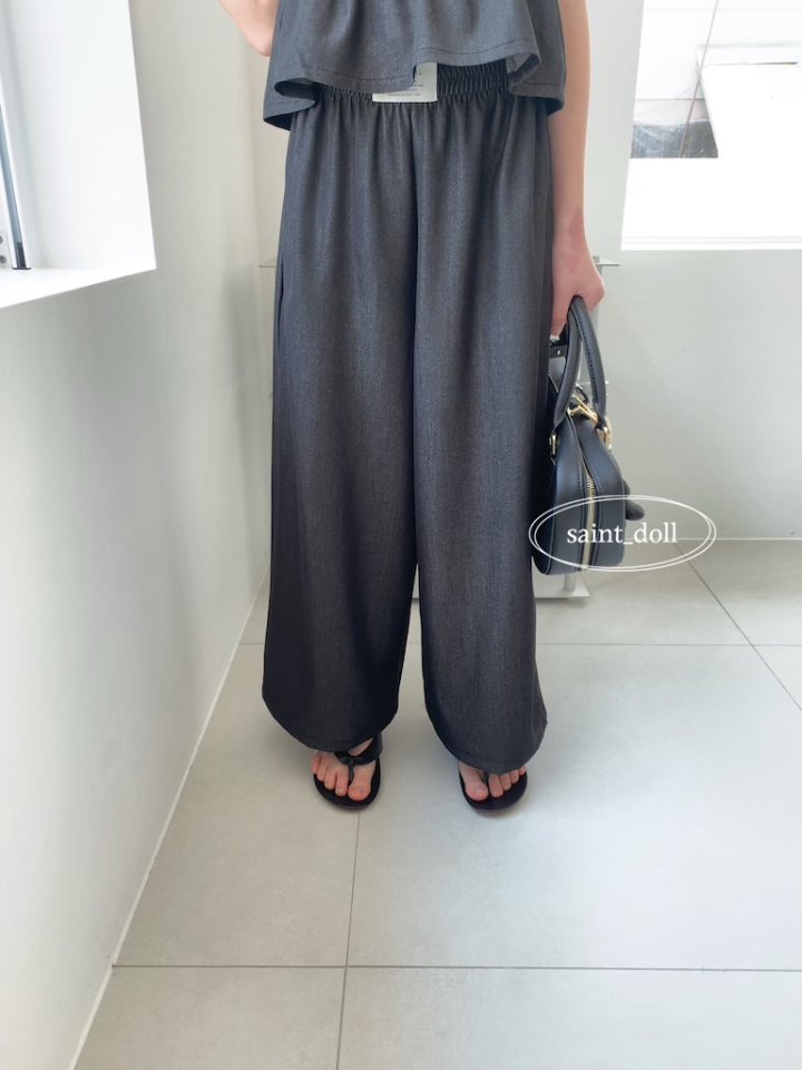 Saint Doll - Korean Children Fashion - #discoveringself - Soft Denim Wide Pants - 7