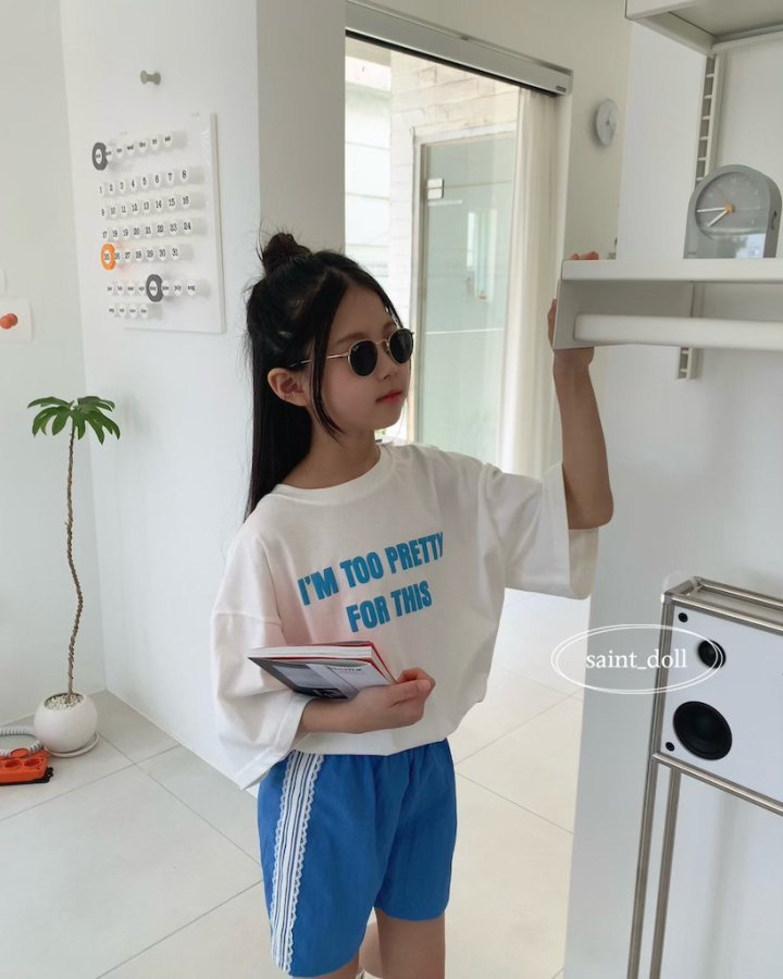 Saint Doll - Korean Children Fashion - #fashionkids - Simple Lettering Tee - 12