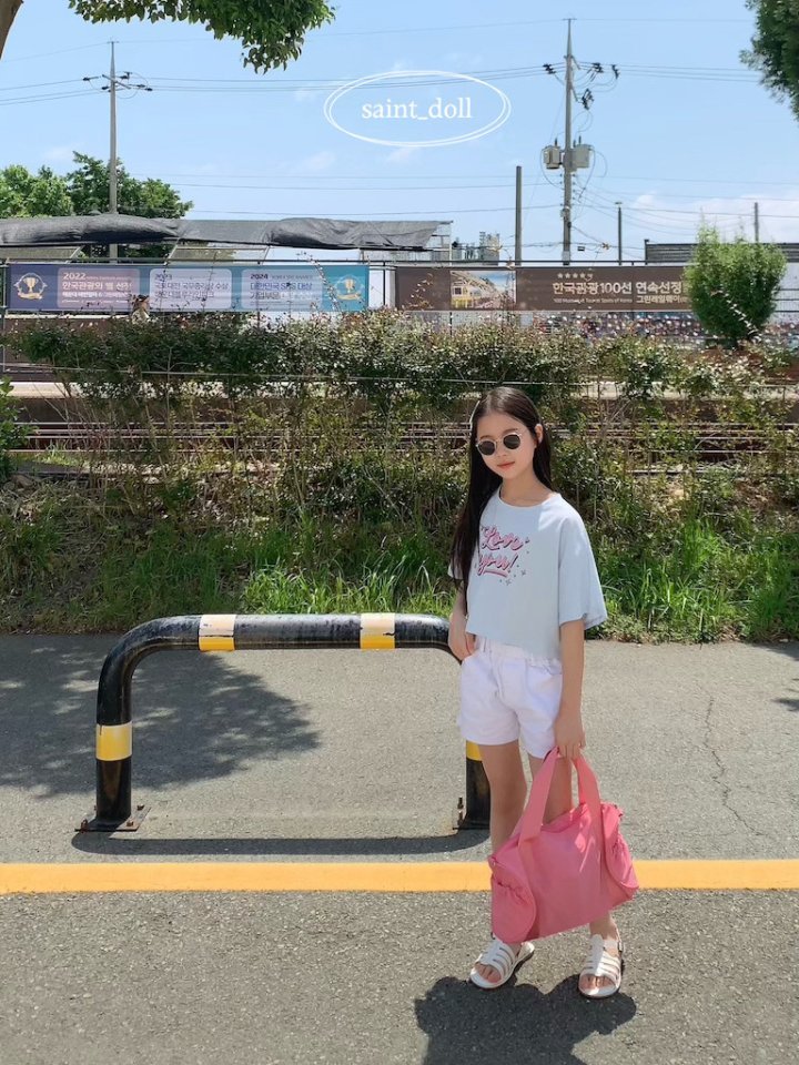 Saint Doll - Korean Children Fashion - #fashionkids - Love You Crop Tee - 9