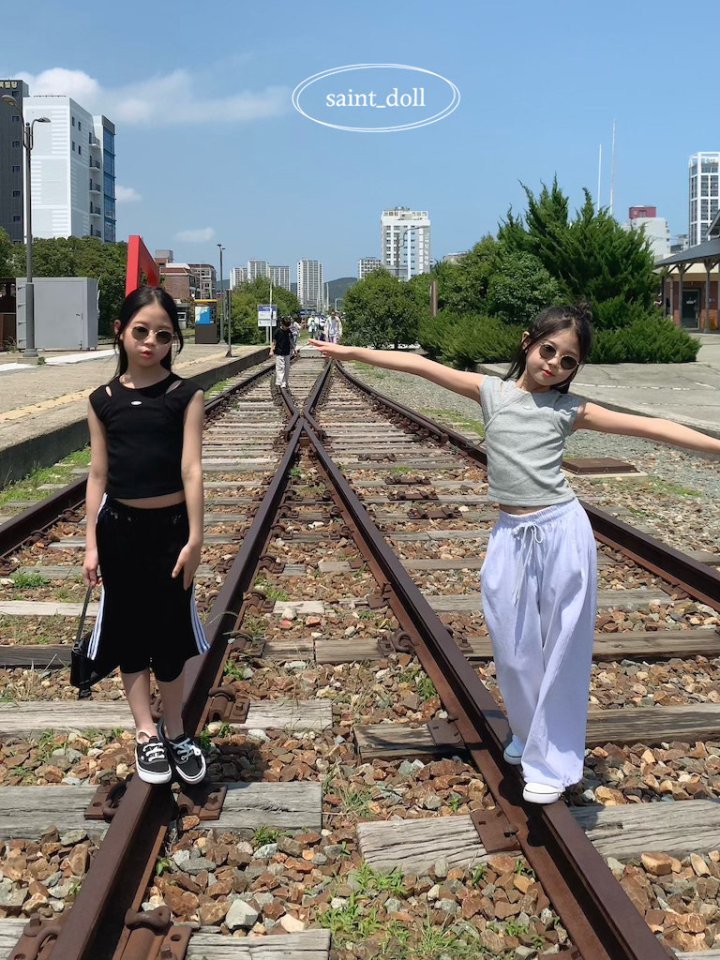 Saint Doll - Korean Children Fashion - #kidsshorts - Zero Top Sleeveless - 11