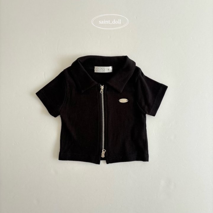 Saint Doll - Korean Children Fashion - #kidsshorts - Clip Short Zip-up Jacket - 4