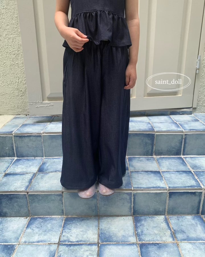 Saint Doll - Korean Children Fashion - #kidzfashiontrend - Soft Denim Wide Pants - 11