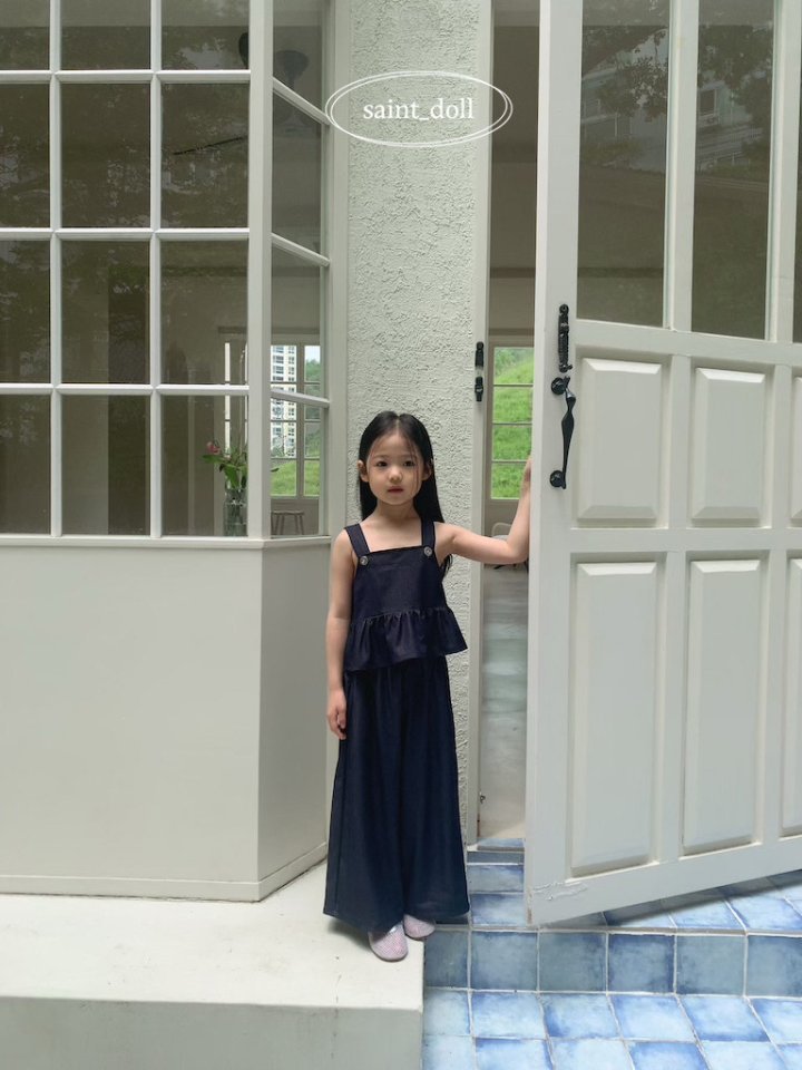 Saint Doll - Korean Children Fashion - #kidzfashiontrend - Denim Frill Top - 8