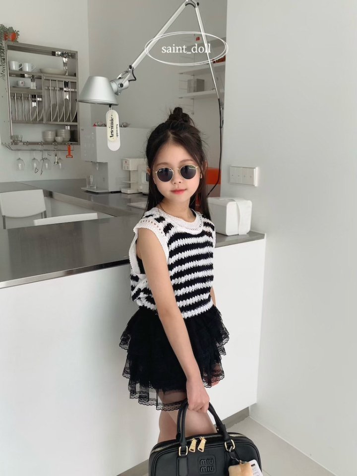 Saint Doll - Korean Children Fashion - #littlefashionista - Mua Sleeveless Knit - 7