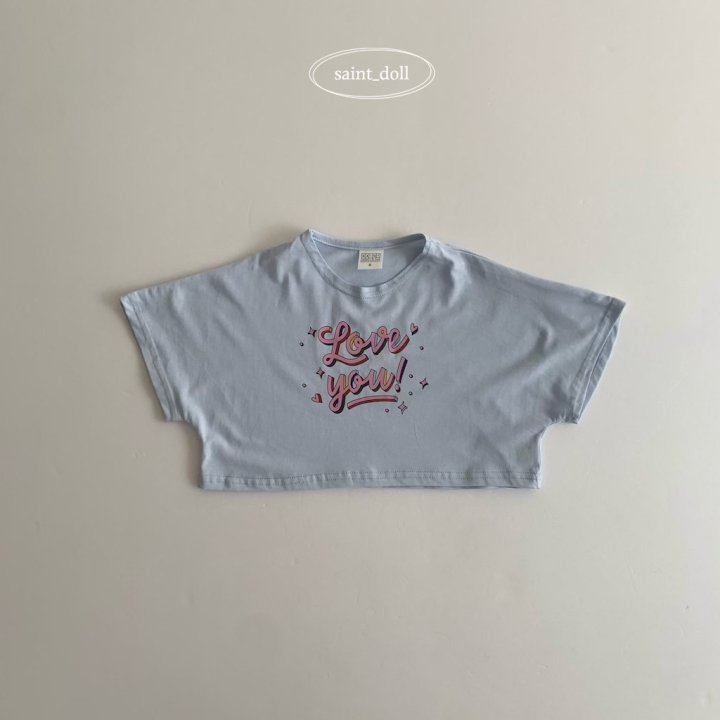 Saint Doll - Korean Children Fashion - #prettylittlegirls - Love You Crop Tee - 3