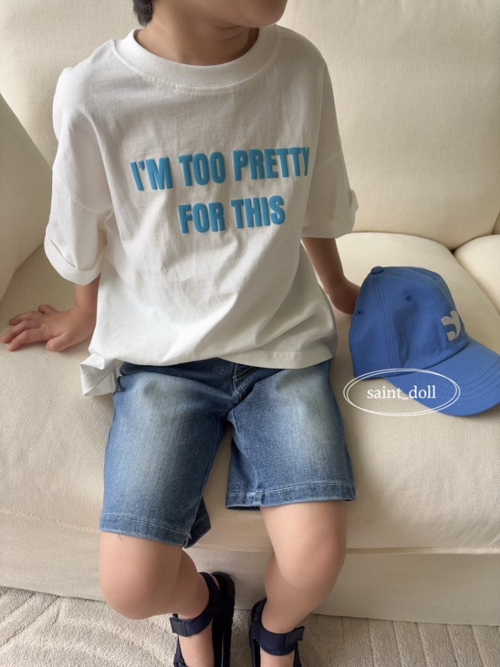 Saint Doll - Korean Children Fashion - #prettylittlegirls - Span 5-Part Denim Pants - 12