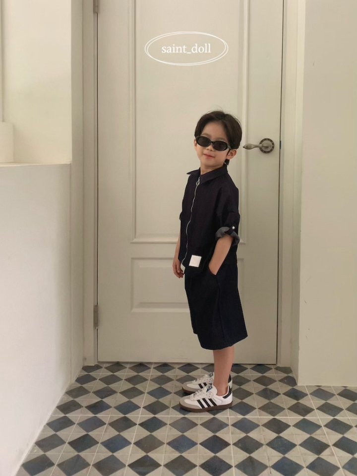 Saint Doll - Korean Children Fashion - #todddlerfashion - Zip-up Short Sleeve Shirt (Kids) - 10