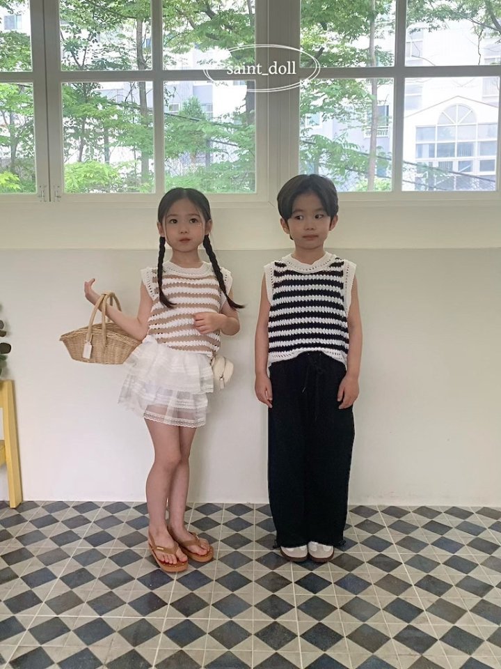 Saint Doll - Korean Children Fashion - #toddlerclothing - Mua Sleeveless Knit - 12