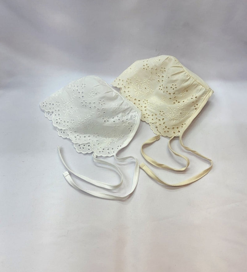 Shinseage Kids - Korean Baby Fashion - #babyfashion - Baby Cotton Lace Bonnet - 2