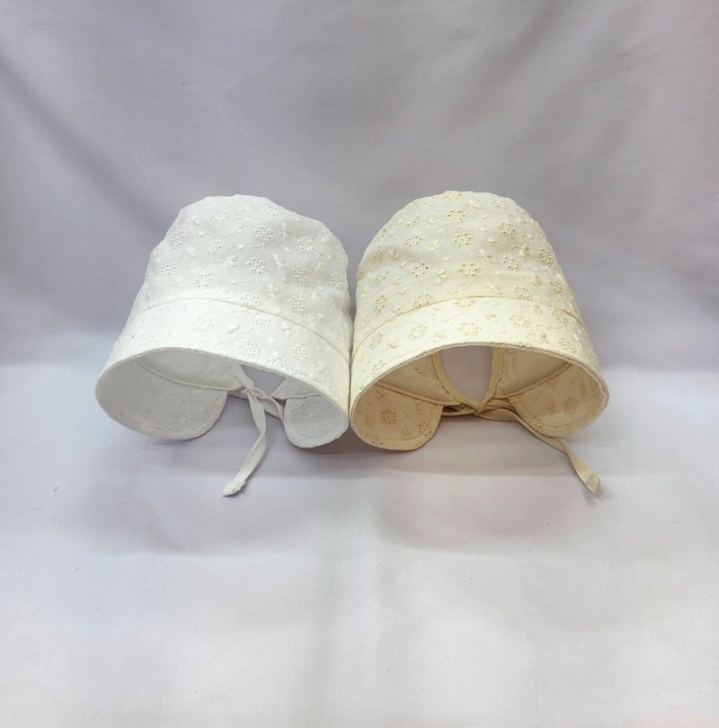 Shinseage Kids - Korean Baby Fashion - #babyfashion - Baby Visor Cotton Lace Bonnet