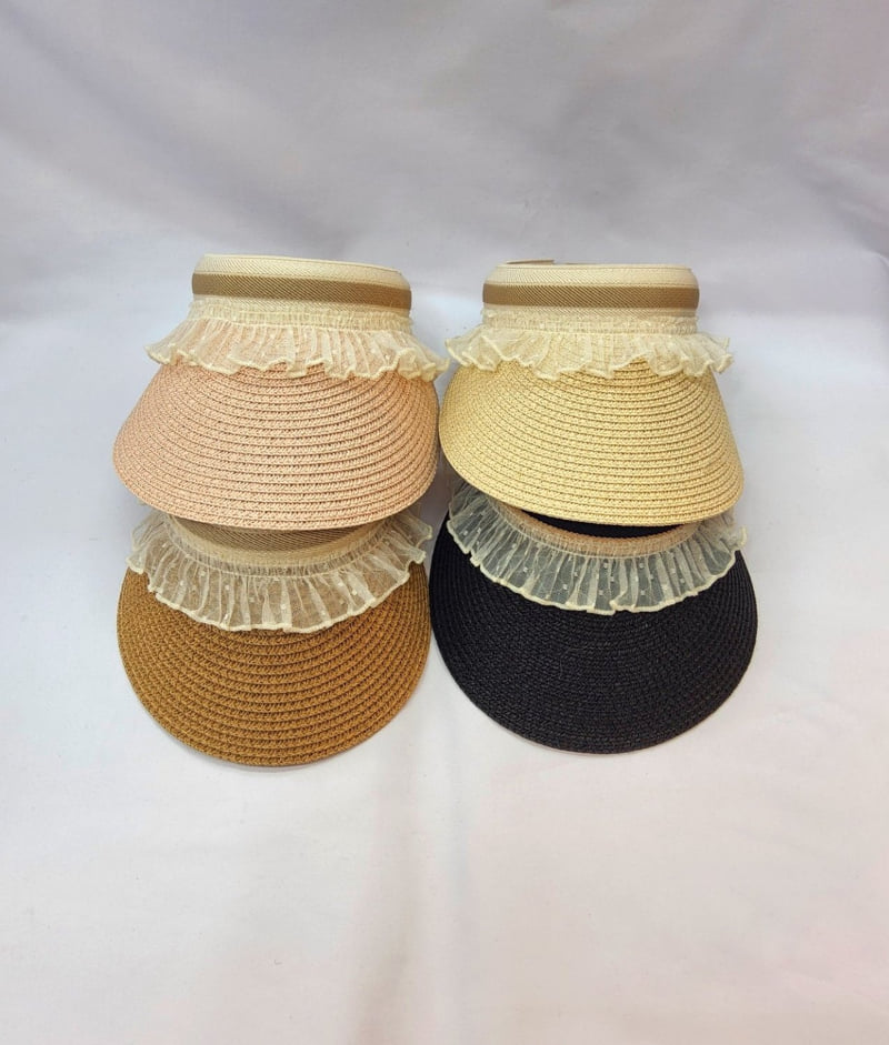 Shinseage Kids - Korean Children Fashion - #kidsstore - Frill Jute Sun Cap