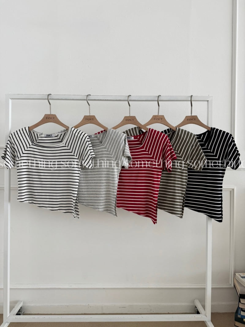 Something - Korean Women Fashion - #momslook - Striped Mino Tee