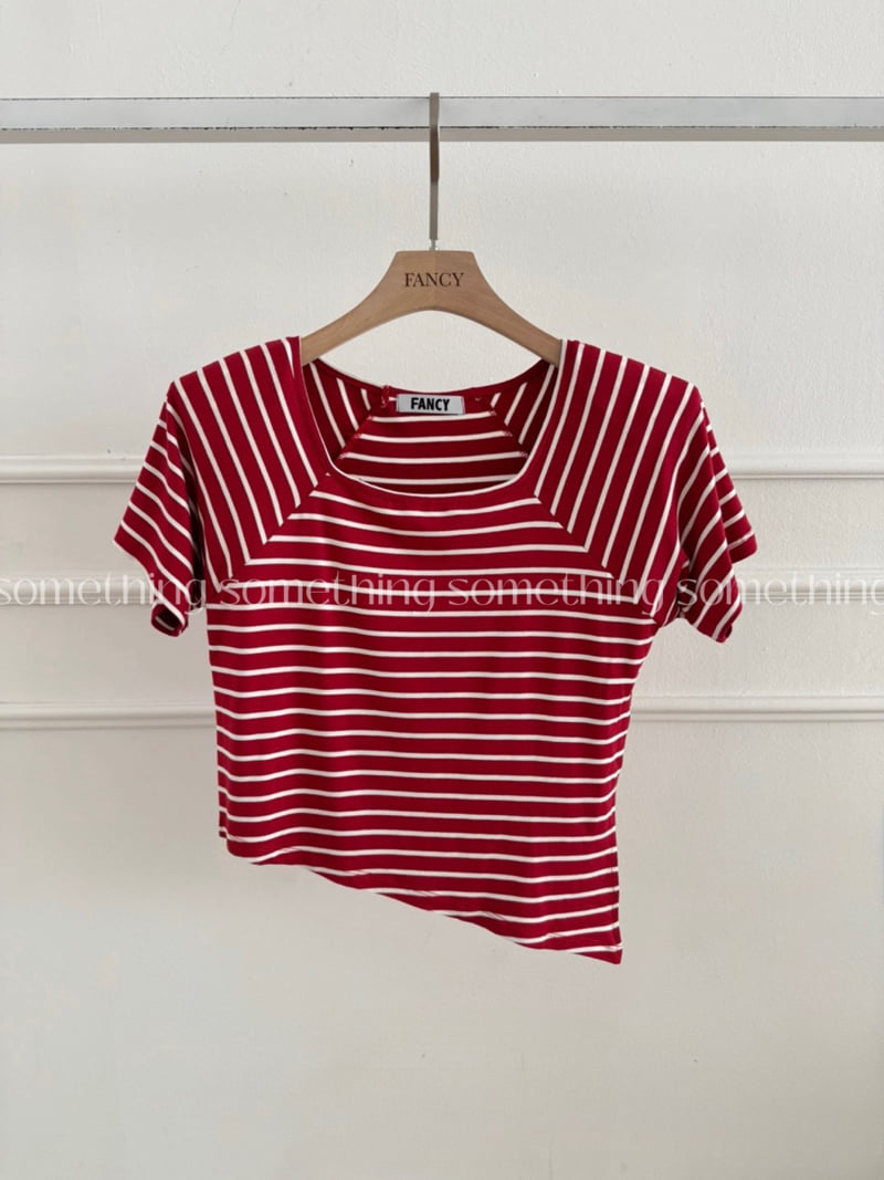 Something - Korean Women Fashion - #momslook - Striped Mino Tee - 3
