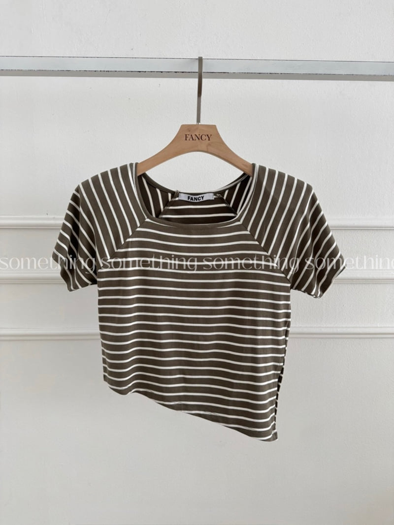 Something - Korean Women Fashion - #momslook - Striped Mino Tee - 5
