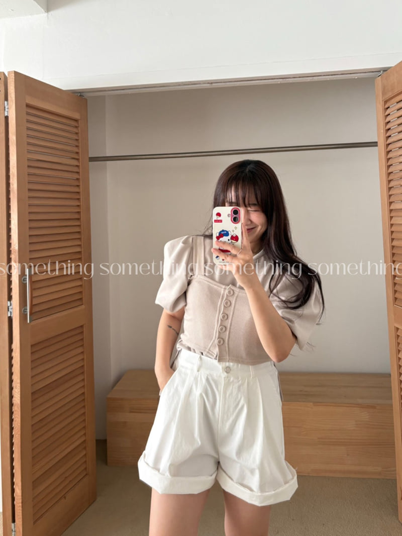 Something - Korean Women Fashion - #momslook - Jenner Tee - 10