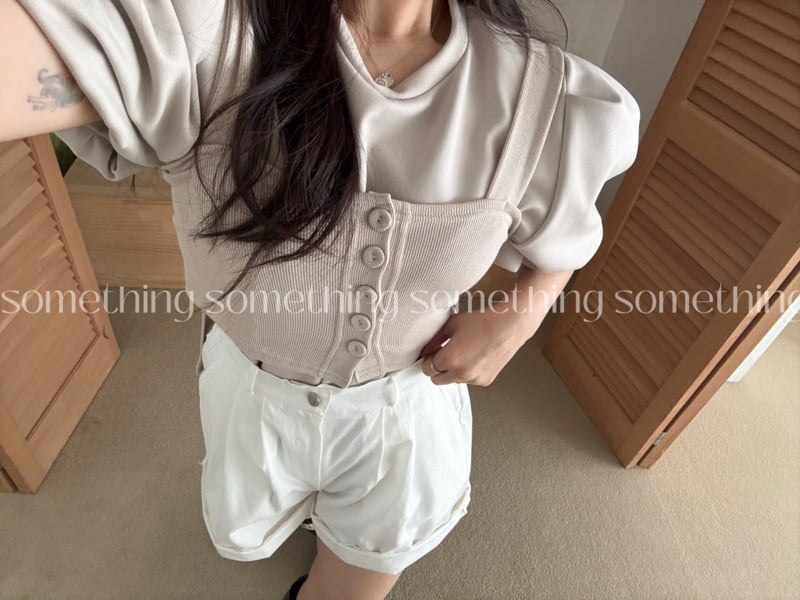 Something - Korean Women Fashion - #momslook - Jenner Tee - 11