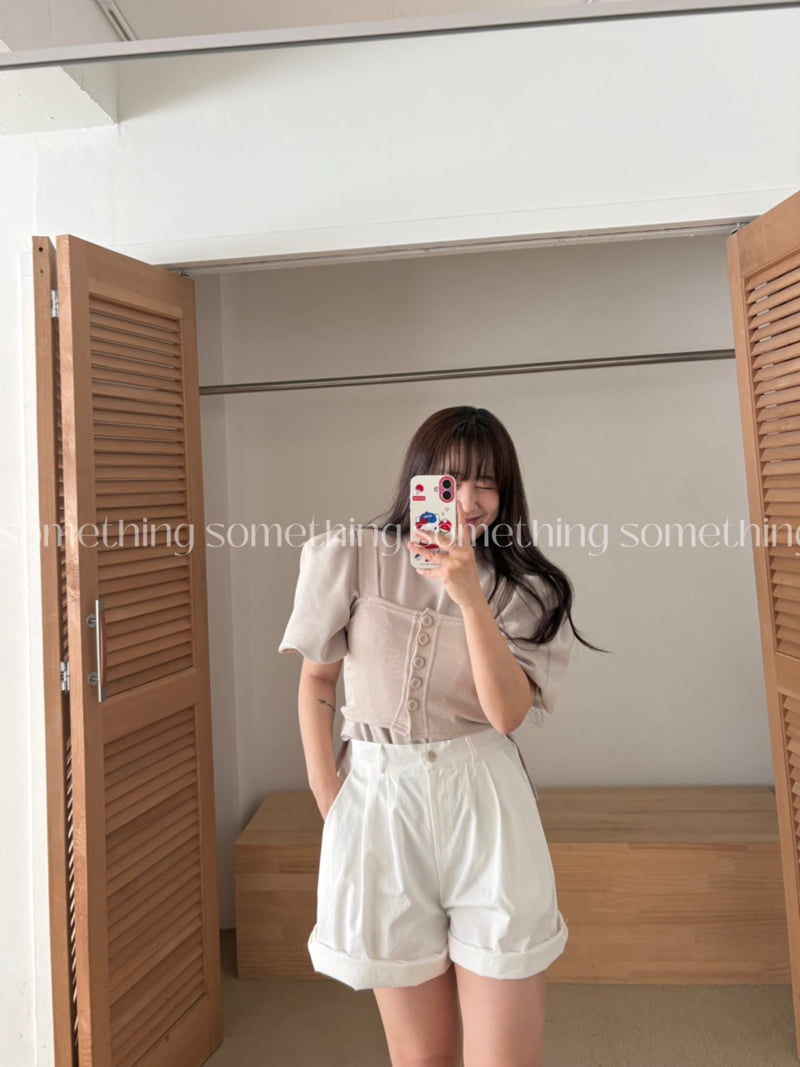 Something - Korean Women Fashion - #momslook - Jenner Tee - 9