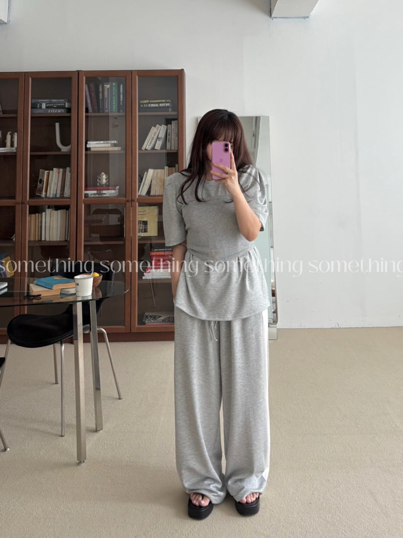 Something - Korean Women Fashion - #momslook - Deli Tee - 11